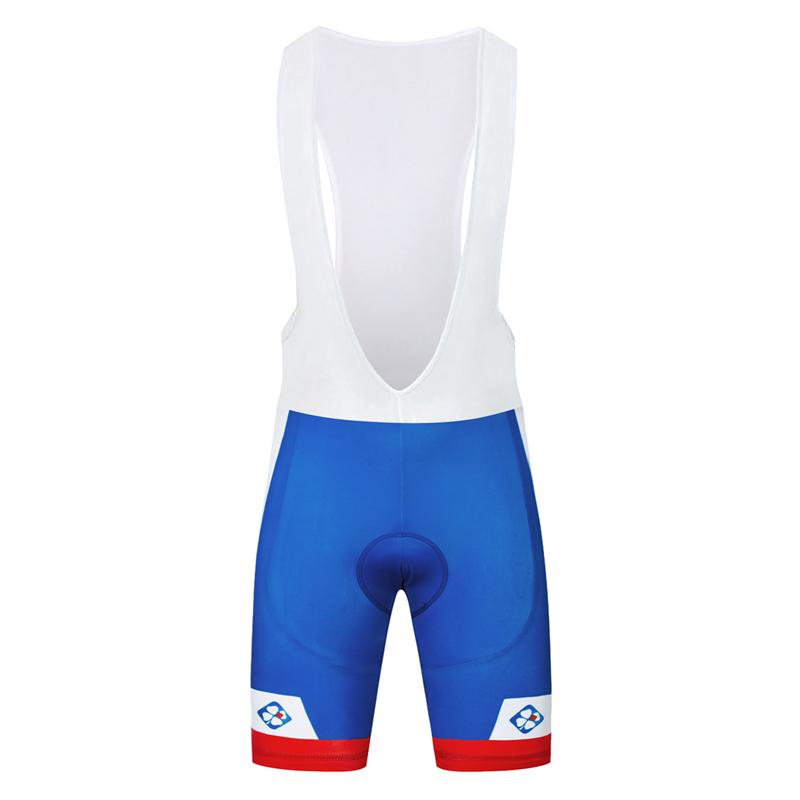 Men's Short Sleeve Cycling Jersey (Bib) Shorts FDJ-003