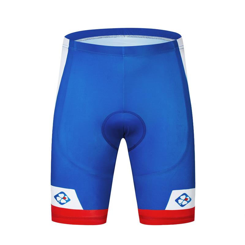 Men's Short Sleeve Cycling Jersey (Bib) Shorts FDJ-003