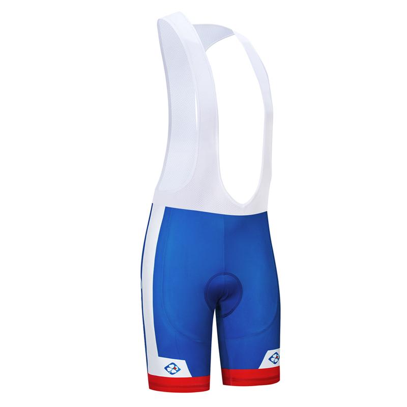 Men's Short Sleeve Cycling Jersey (Bib) Shorts FDJ-003