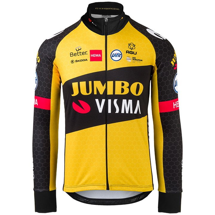 TEAM JUMBO-VISMA LONG SLEEVE JERSEY Bib Pants BLACK - YELLOW