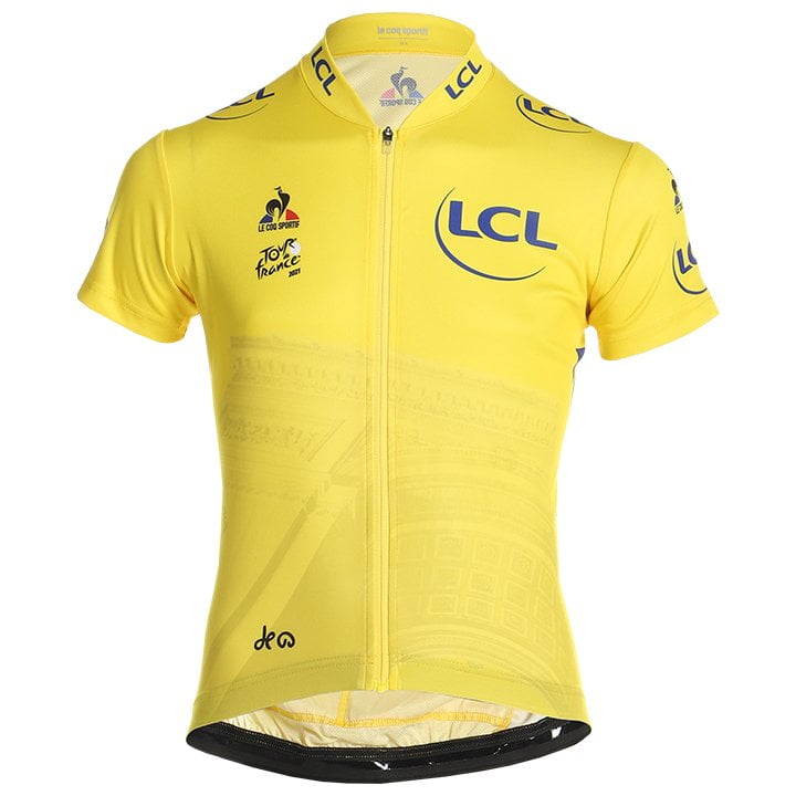 TOUR DE FRANCE YELLLOW KIDS JERSEY ARRIV¨¦E YELLOW - RED LE COQ SPORTIF 2021 002