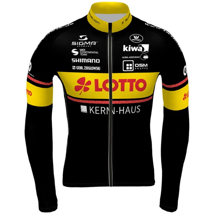 TEAM LOTTO - KERNHAUS LONG SLEEVE JERSEY Bib Pants BLACK - YELLOW