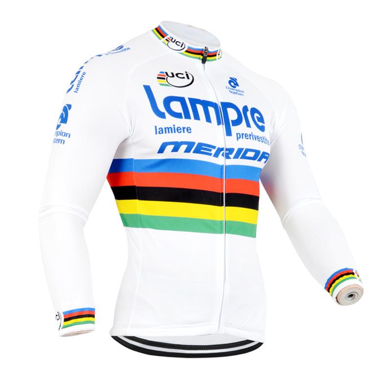 Men's long Sleeve Cycling Jersey (Bib) longs Lampre-002