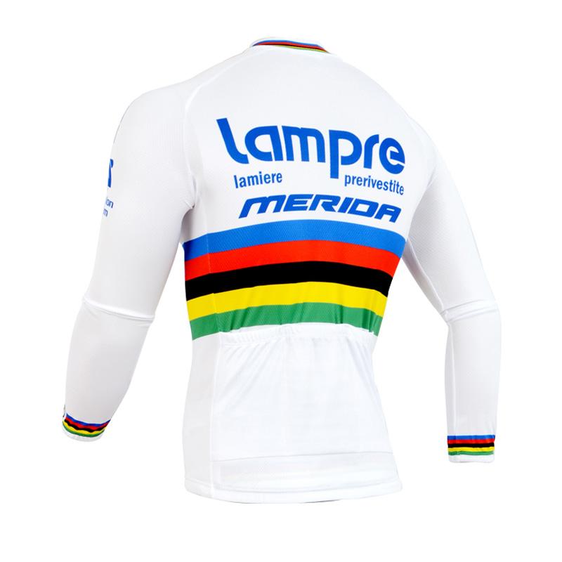 Men's long Sleeve Cycling Jersey (Bib) longs Lampre-002