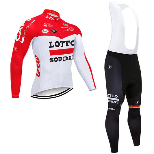 Men's long Sleeve Cycling Jersey (Bib) longs Lotto-003