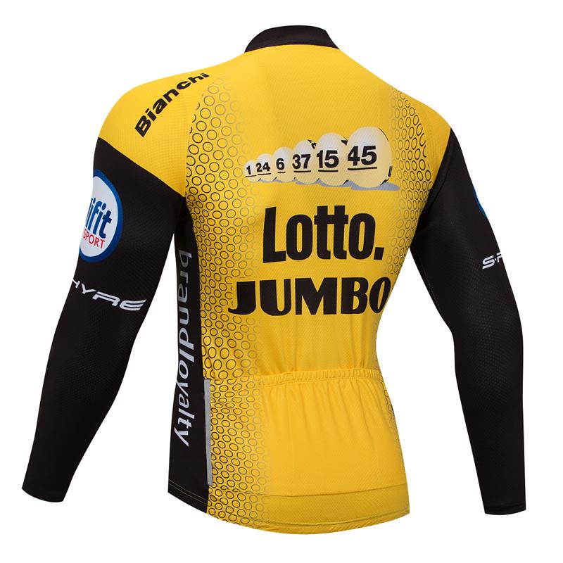 Men's long Sleeve Cycling Jersey (Bib) longs Lotto-005