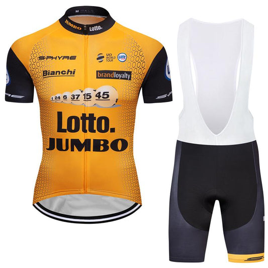 Men's Short Sleeve Cycling Jersey (Bib) Shorts Lotto-005