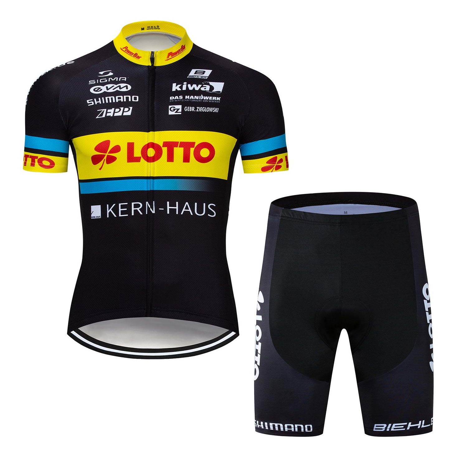 Men's Short Sleeve Cycling Jersey (Bib) Shorts Lotto-006