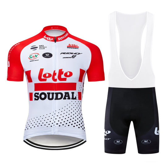 Men's Short Sleeve Cycling Jersey (Bib) Shorts Lotto-007