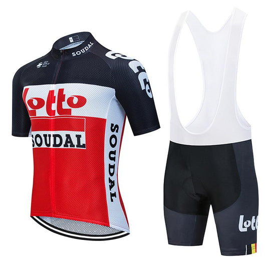 Men's Short Sleeve Cycling Jersey (Bib) Shorts Lotto-008