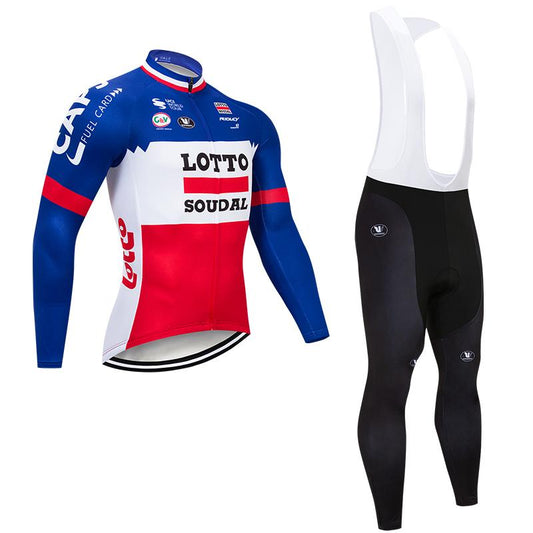 Men's long Sleeve Cycling Jersey (Bib) longs Lotto-009