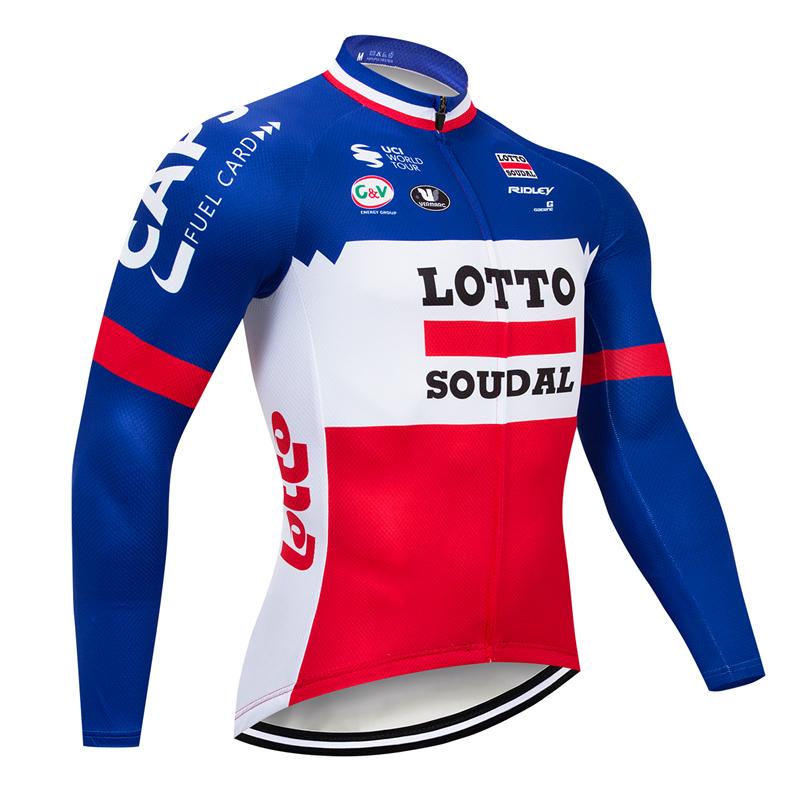 Men's long Sleeve Cycling Jersey (Bib) longs Lotto-009