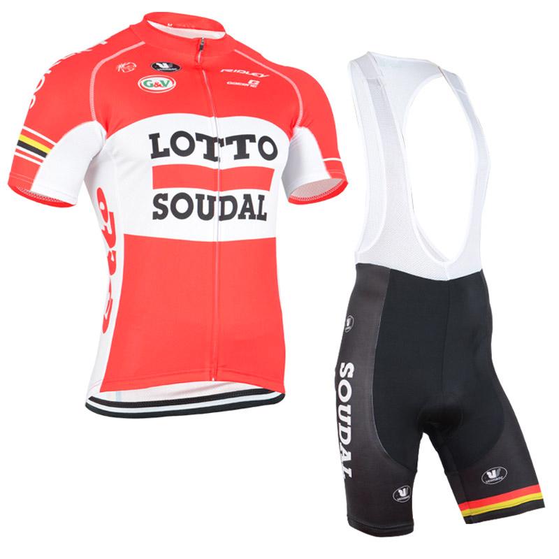 Men's Short Sleeve Cycling Jersey (Bib) Shorts Lotto-001