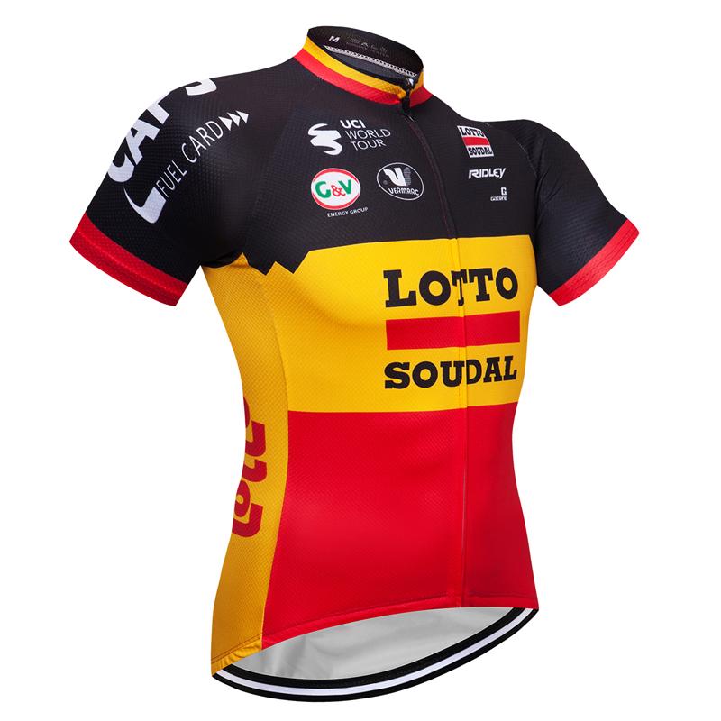 Men's Short Sleeve Cycling Jersey (Bib) Shorts Lotto-004