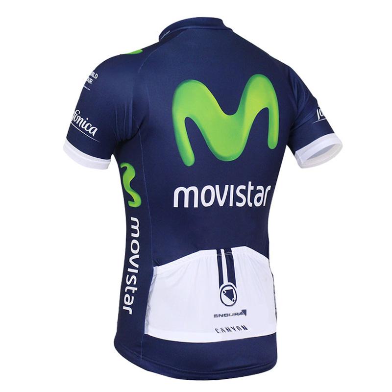 Men's Short Sleeve Cycling Jersey (Bib) Shorts MOVISTAR-001