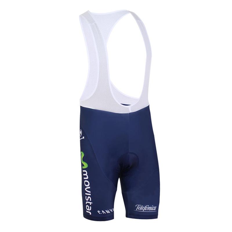Men's Short Sleeve Cycling Jersey (Bib) Shorts MOVISTAR-001