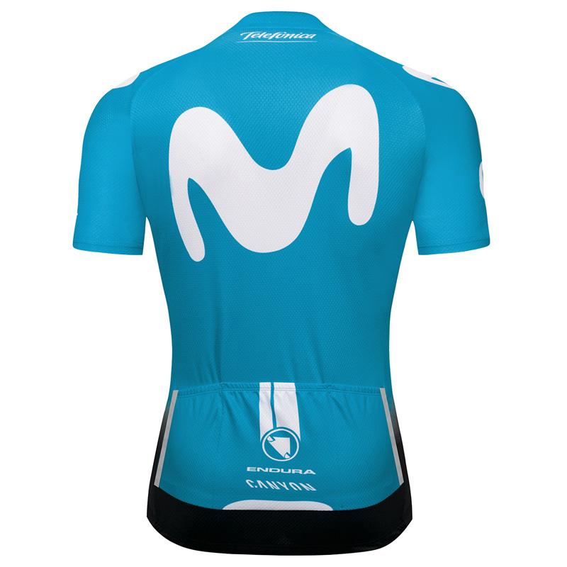 Men's Short Sleeve Cycling Jersey (Bib) Shorts MOVISTAR-002