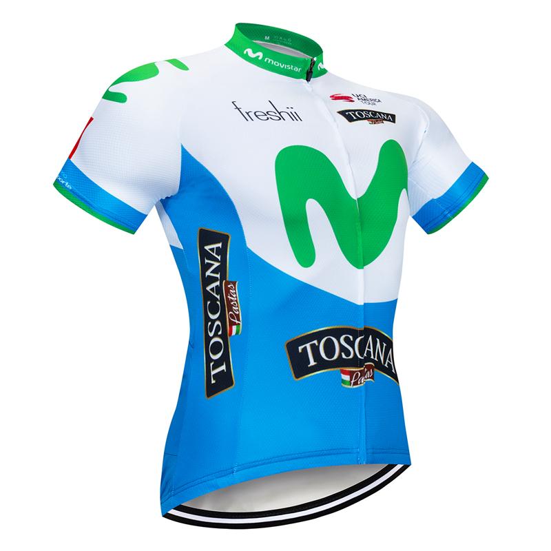 Men's Short Sleeve Cycling Jersey (Bib) Shorts MOVISTAR-003