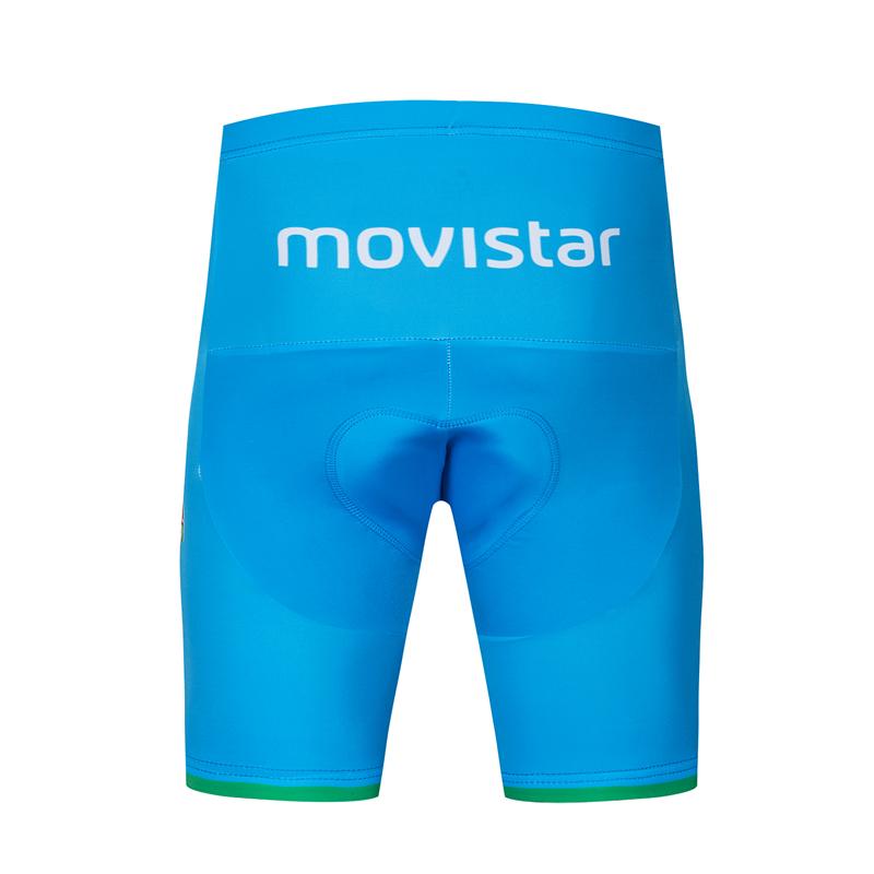Men's Short Sleeve Cycling Jersey (Bib) Shorts MOVISTAR-003