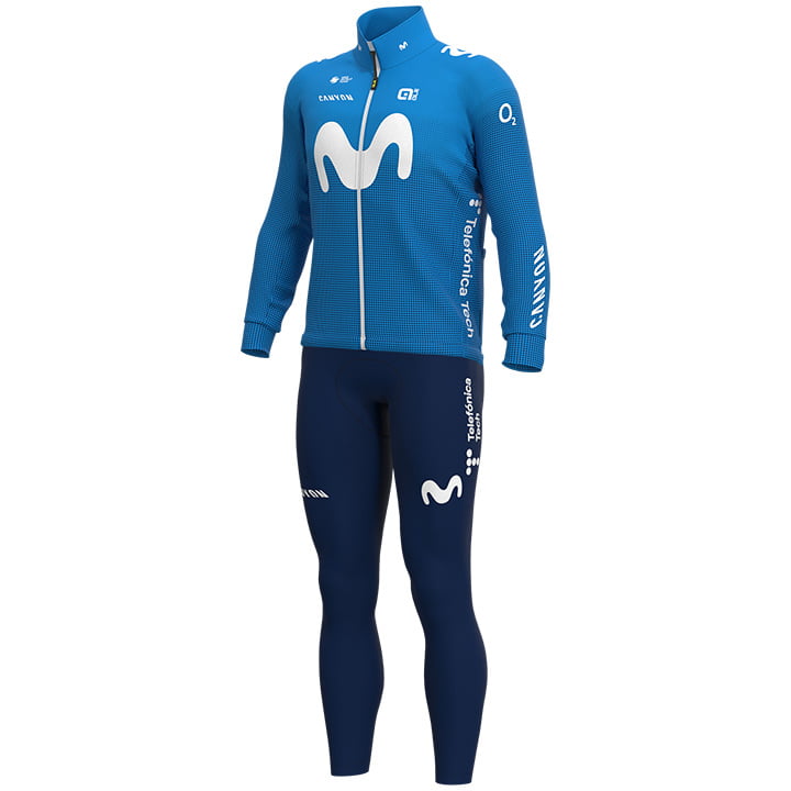 MOVISTAR TEAM LONG SLEEVE JERSEY Bib Pants BLUE