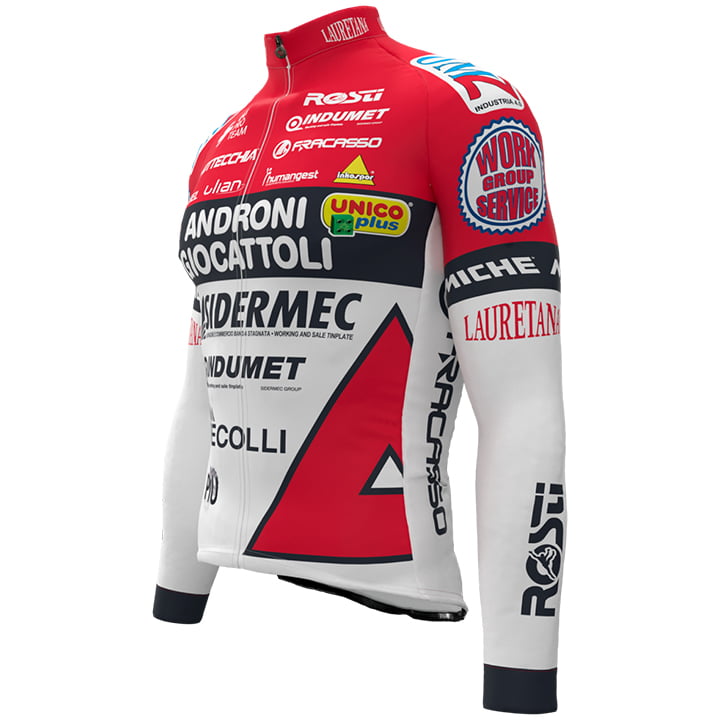 ANDRONI GIOCATOLLI - SIDERMEC LONG SLEEVE JERSEY Bib Pants WHITE - RED