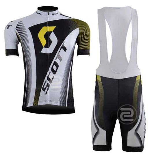 Men's Short Sleeve Cycling Jersey (Bib) Shorts SCOTT-001