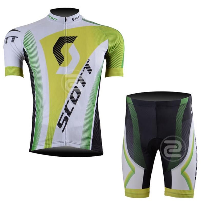 Men's Short Sleeve Cycling Jersey (Bib) Shorts SCOTT-002