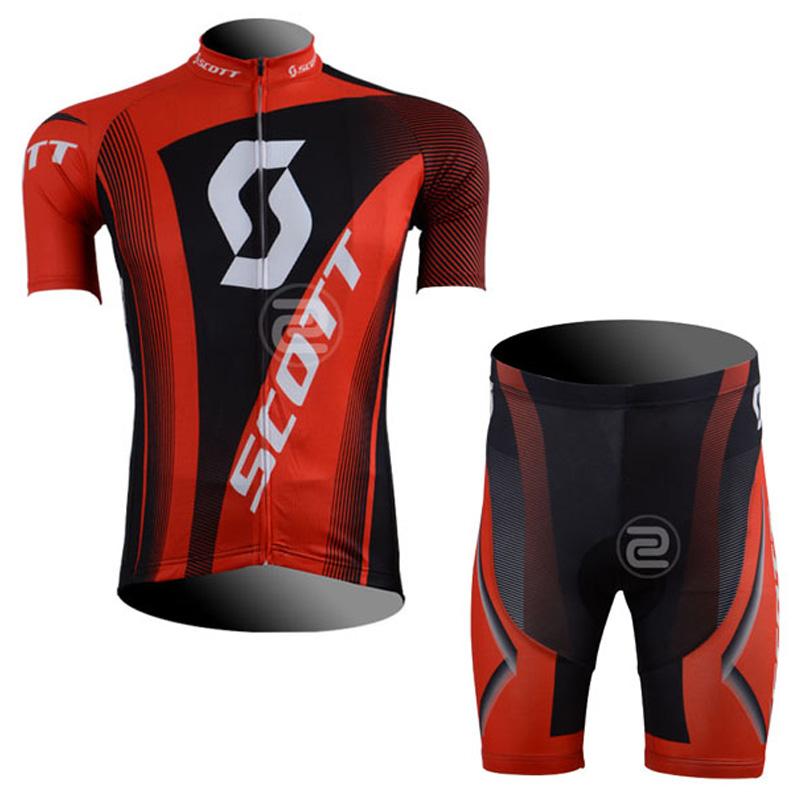 Men's Short Sleeve Cycling Jersey (Bib) Shorts SCOTT-003