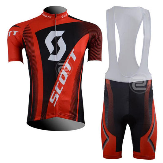 Men's Short Sleeve Cycling Jersey (Bib) Shorts SCOTT-003