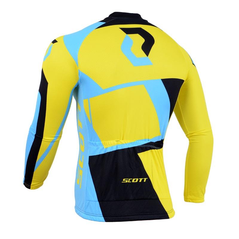 Men's long Sleeve Cycling Jersey (Bib) longs SCOTT-009