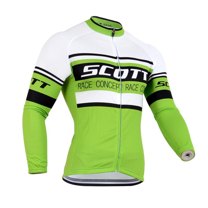 Men's long Sleeve Cycling Jersey (Bib) longs SCOTT-010