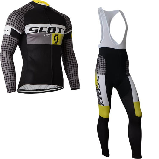 Men's long Sleeve Cycling Jersey (Bib) longs SCOTT-011