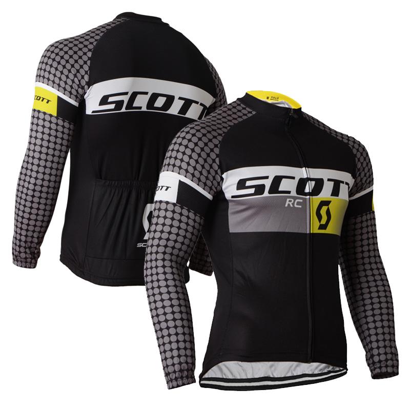 Men's long Sleeve Cycling Jersey (Bib) longs SCOTT-011