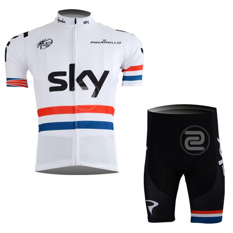 Men's Short Sleeve Cycling Jersey (Bib) Shorts SKY-003