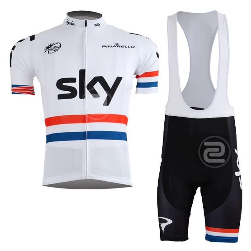 Men's Short Sleeve Cycling Jersey (Bib) Shorts SKY-003