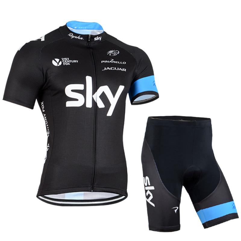 Men's Short Sleeve Cycling Jersey (Bib) Shorts SKY-004