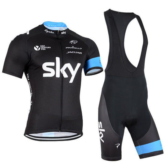 Men's Short Sleeve Cycling Jersey (Bib) Shorts SKY-004