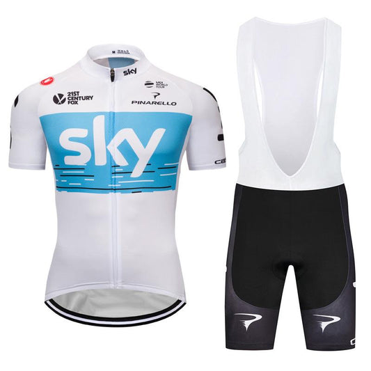 Men's Short Sleeve Cycling Jersey (Bib) Shorts SKY-007