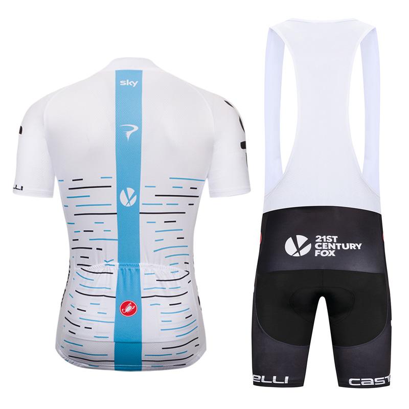 Men's Short Sleeve Cycling Jersey (Bib) Shorts SKY-007