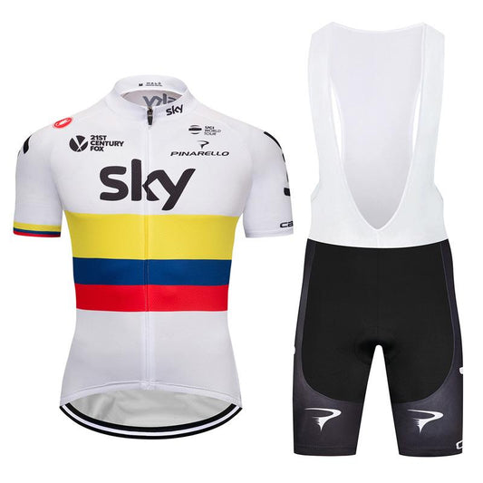 Men's Short Sleeve Cycling Jersey (Bib) Shorts SKY-008