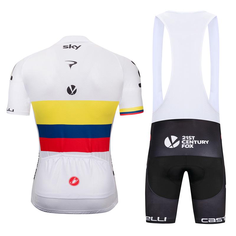 Men's Short Sleeve Cycling Jersey (Bib) Shorts SKY-008