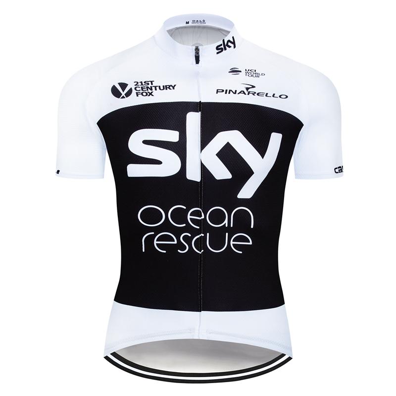 Men's Short Sleeve Cycling Jersey (Bib) Shorts SKY-009