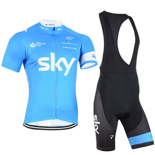 Men's Short Sleeve Cycling Jersey (Bib) Shorts SKY-011