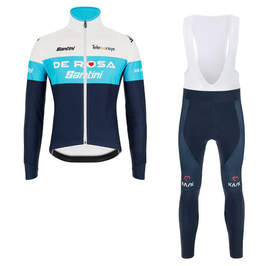 TEAM DE ROSA SANTINI LONG SLEEVE JERSEY Bib Pants