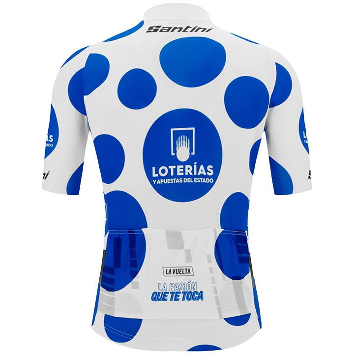 LA VUELTA SHORT SLEEVE JERSEY BEST CLIMBER WHITE - BLUE