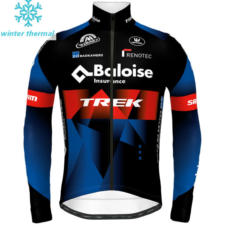 Mens Fleece BALOISE TREK LIONS Long Sleeve Jersey Bib Pants