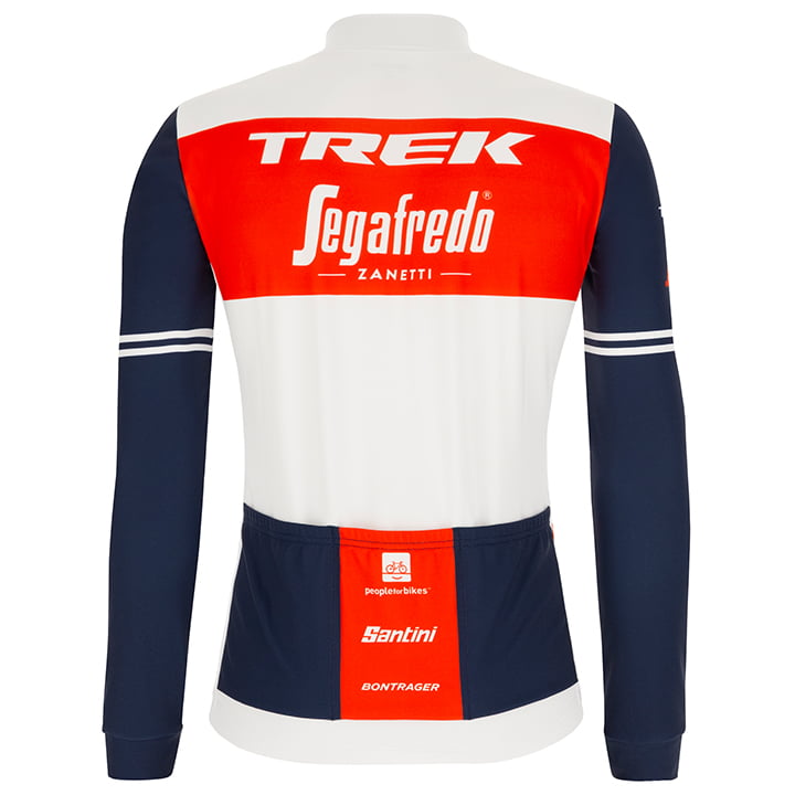 TREK SEGAFREDO LONG SLEEVE JERSEY Bib Pants WHITE - BLUE - RED