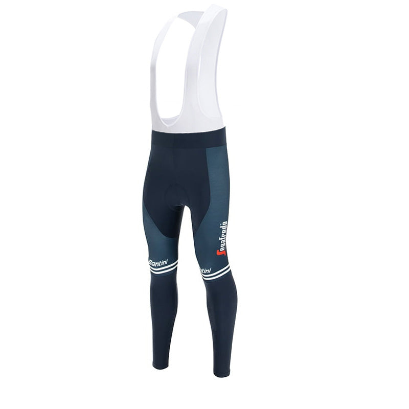 TREK SEGAFREDO LONG SLEEVE JERSEY Bib Pants WHITE - BLUE - RED