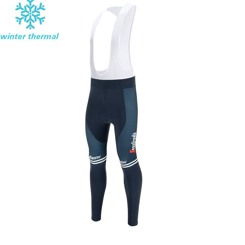 TREK SEGAFREDO Long Fleece Sleeve Jersey Bib Pants