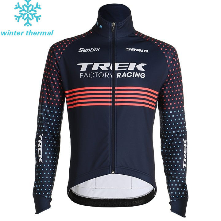 WINTER FLEECE TREK LONG BIKE CYCLING SLEEVE JERSEY BIB PANTS BLUE